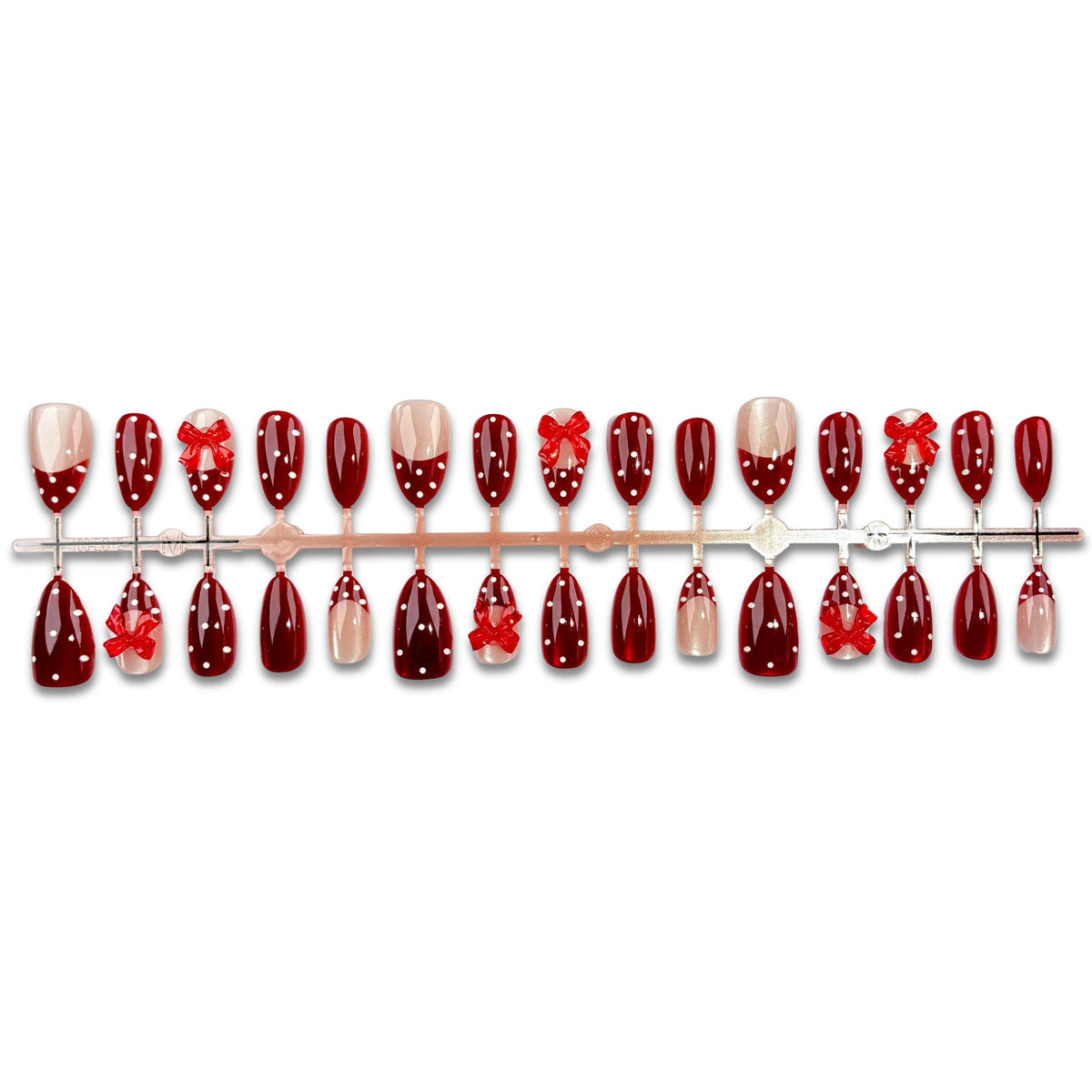 Bow-Embellished Press-On Nail Set — product view 4