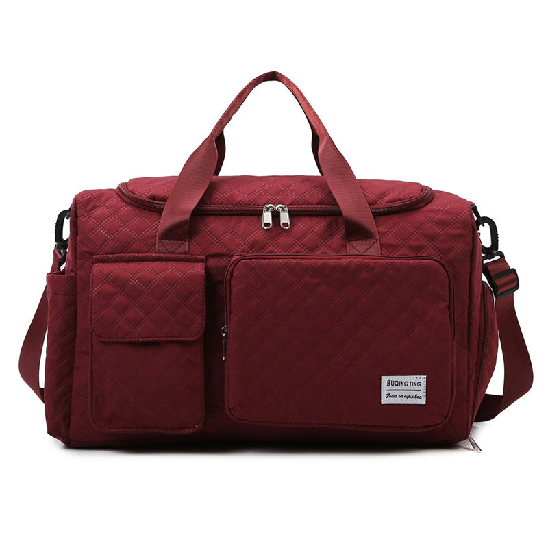 Multifunctional Sports Duffel Bag With Integrated Organizer Pockets LoungeYard — product view 6