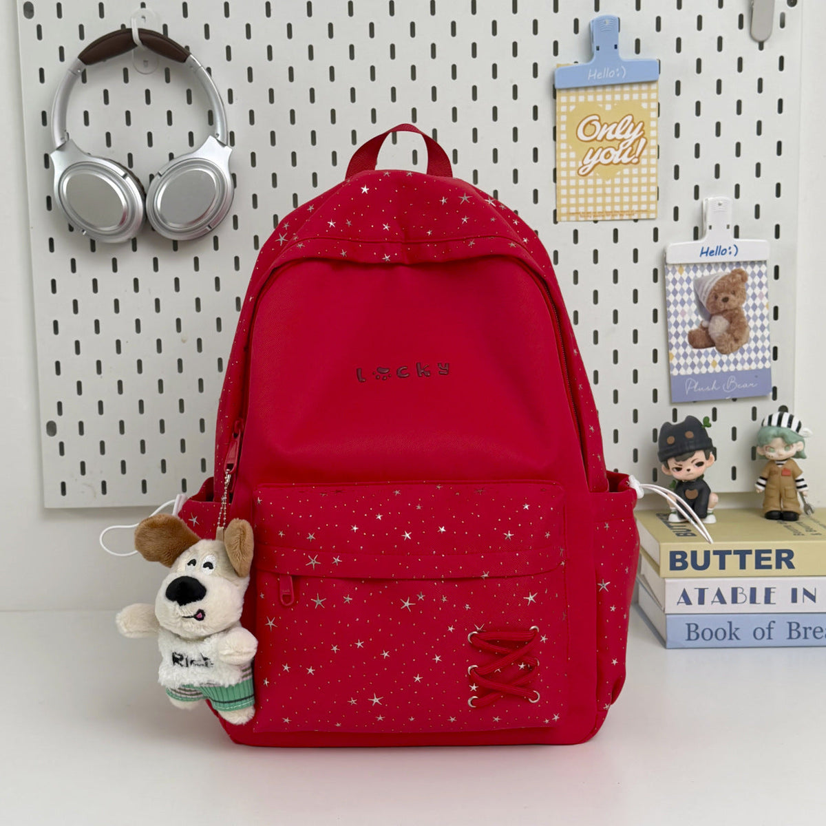 Fun Star Patterned Backpack — product view 3