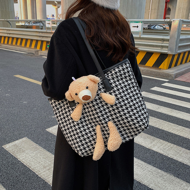 Fun Plush Bear Handle Tote Bag — product view 6