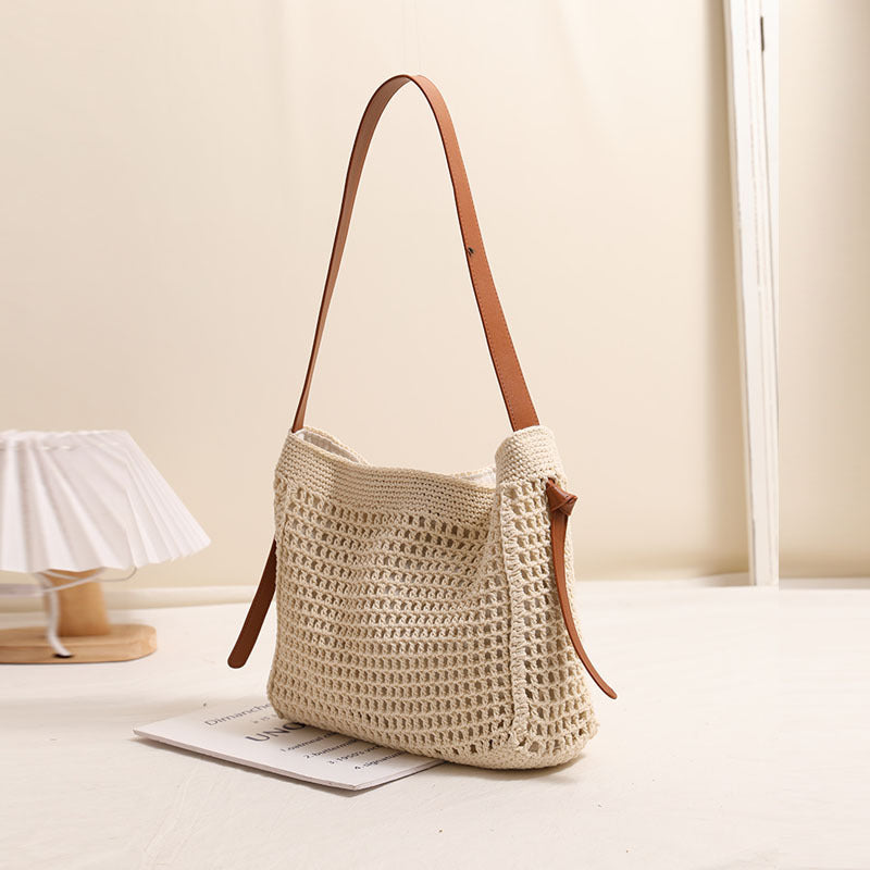 Handcrafted Cowhide Shoulder Bag LoungeYard — product view 4