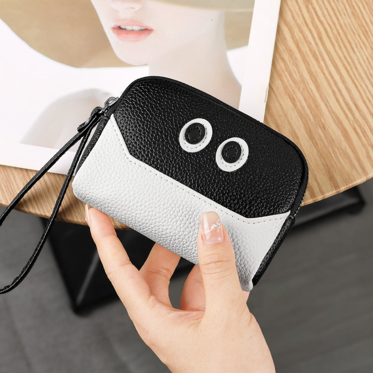 Fun Character Zippered Coin Pouch — product view 3