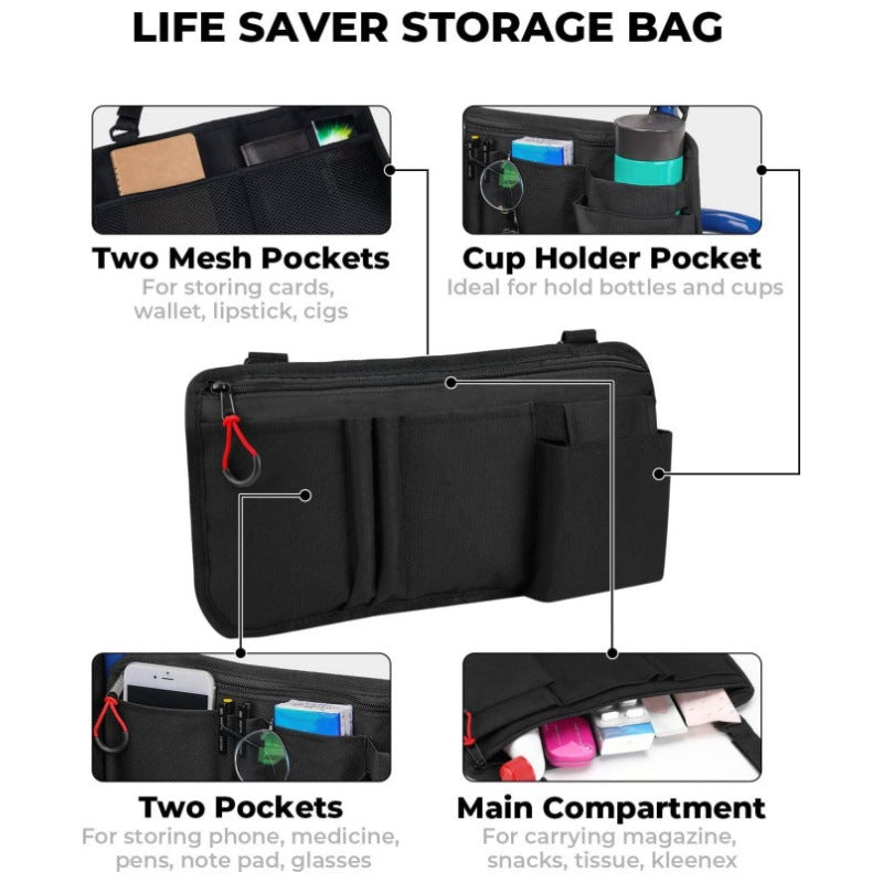 Multifunctional Organizer Bag with Multiple Compartments LoungeYard — product view 4