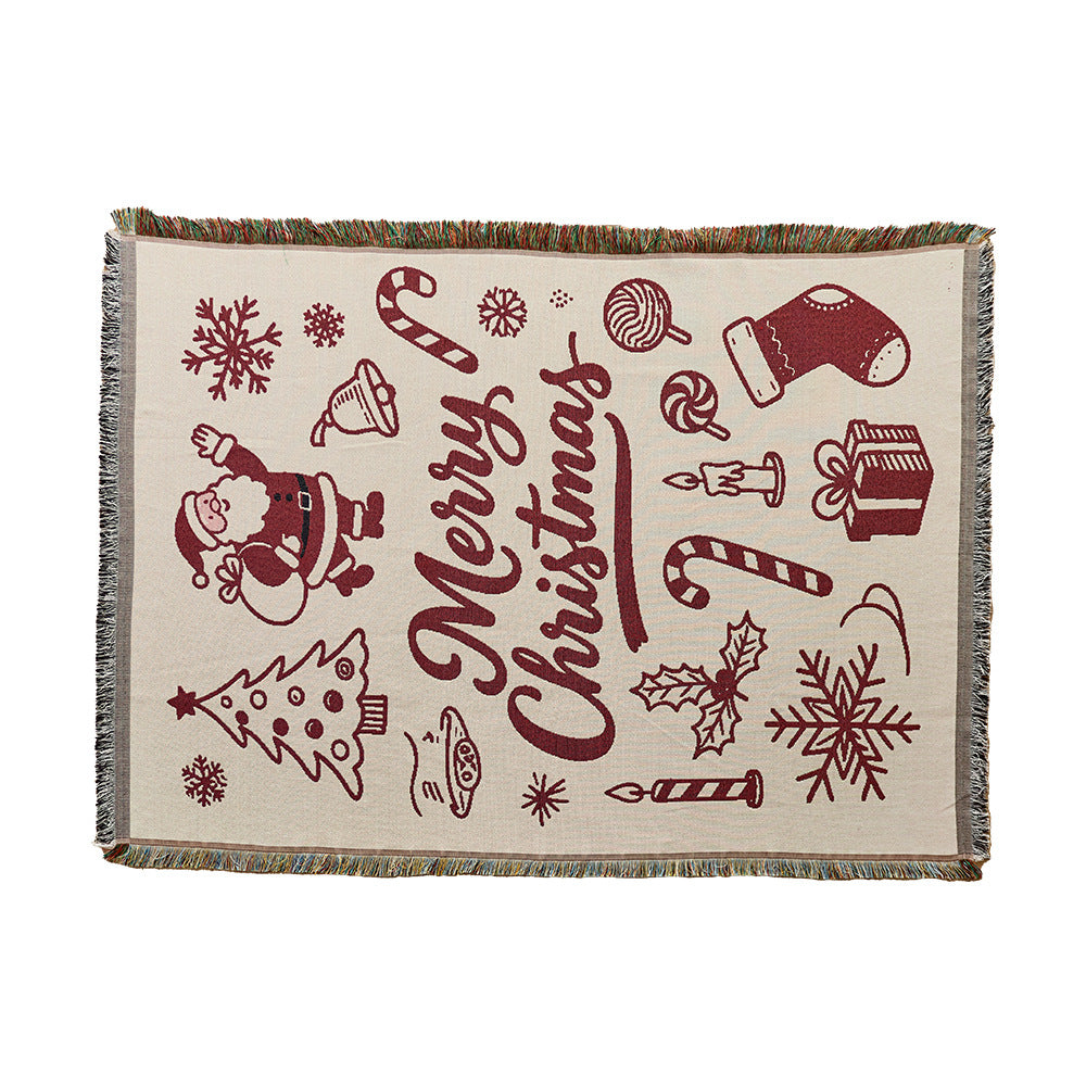 Festive Holiday-Themed Throw Blanket — product view 5