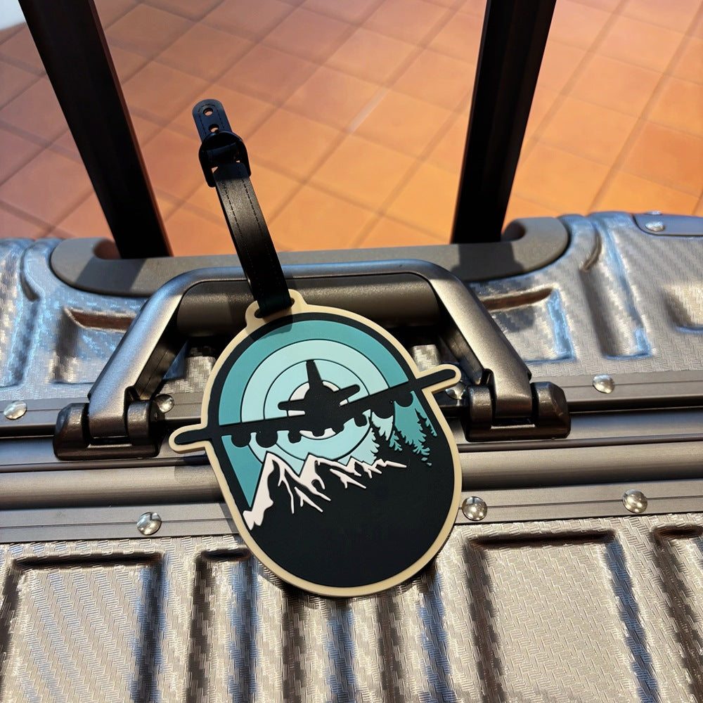 Mountain Adventure-Themed Luggage Tag LoungeYard — product view 5