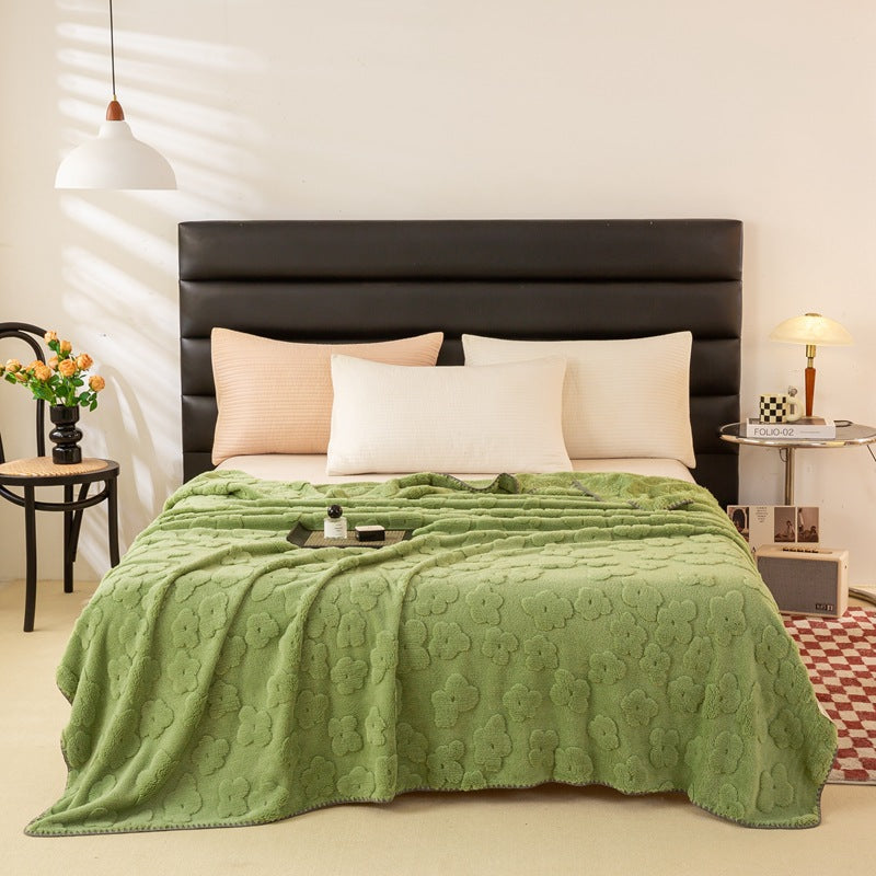 Ladies Cozy and Soft Blanket with Floral Pattern LoungeYard — product view 4