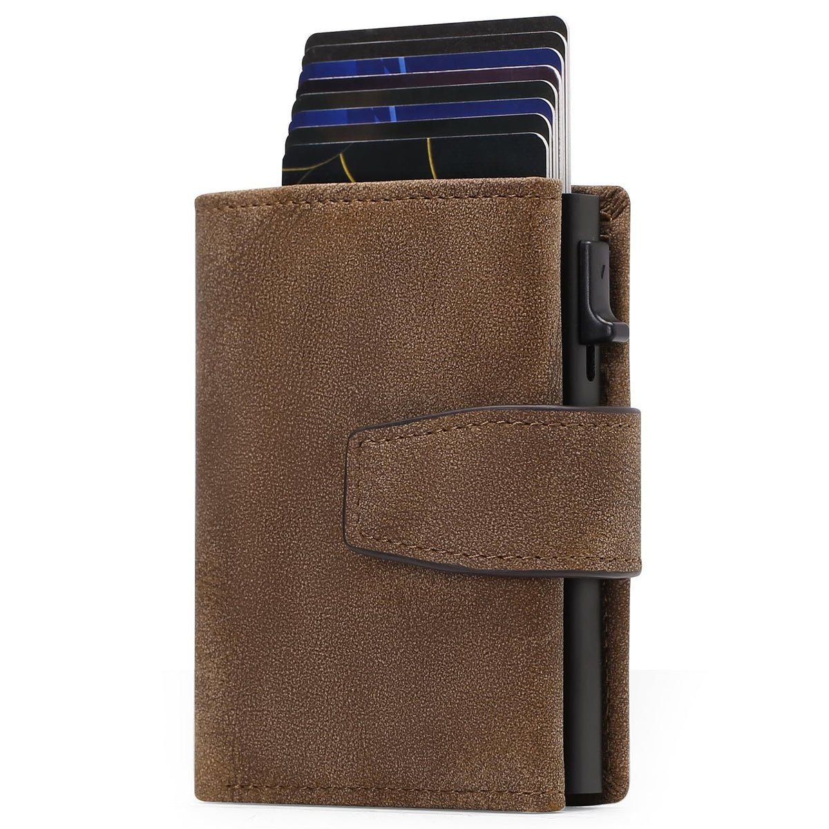RFID-Blocking Leather Card Organizer LoungeYard — product view 5