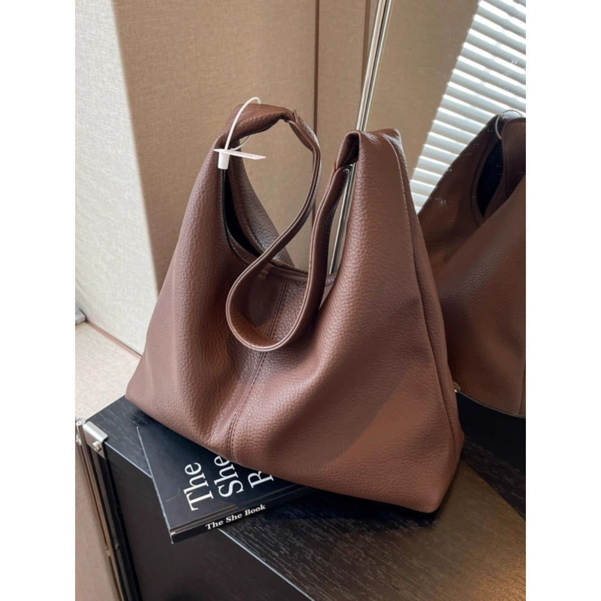 Luxurious Textured Hobo Bag LoungeYard — product view 3