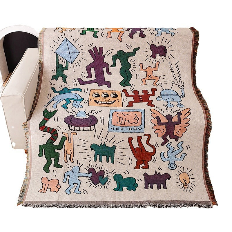Whimsical Artwork Throw Blanket — product view 4