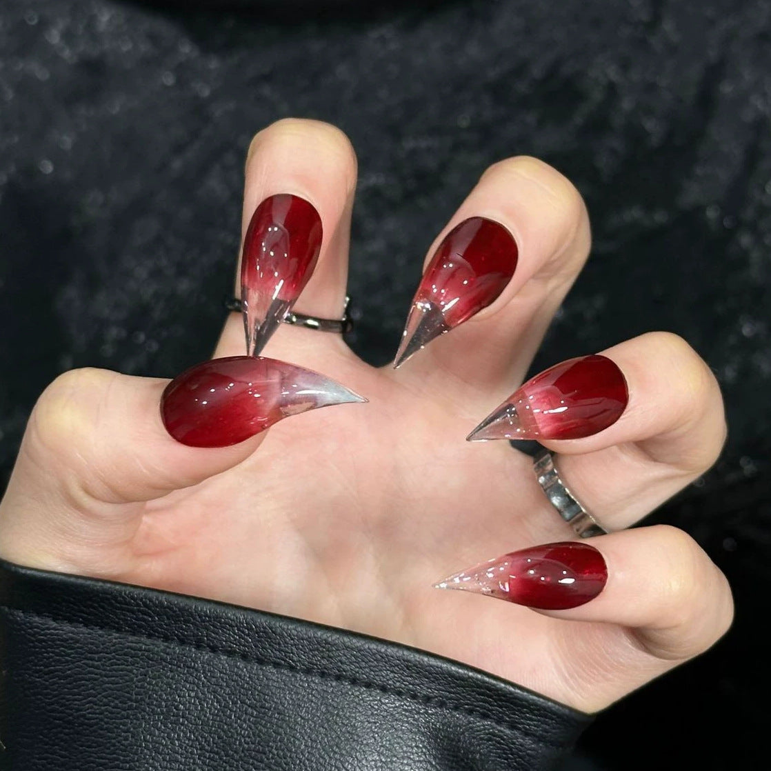 Stiletto Press-On Nail Set with Ombre Design — product view 2
