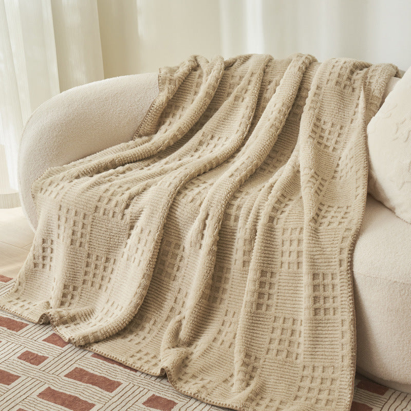 Textured Cozy Blanket LoungeYard — product view 2