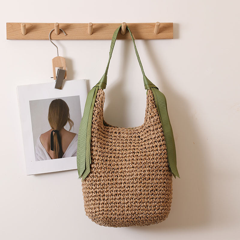 Handcrafted Eco-friendly Basket Bag LoungeYard — product view 1