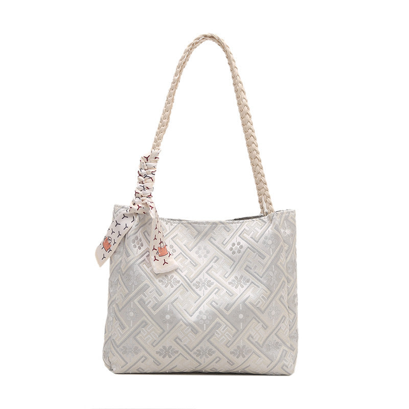 Elegant Patterned Tote Bag LoungeYard — product view 6