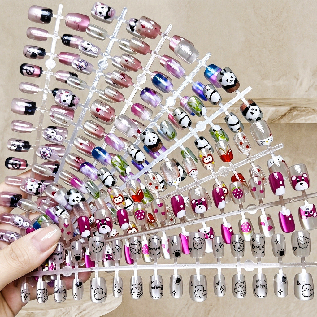 Playful Animal-Themed Press-On Nail Set — product view 3