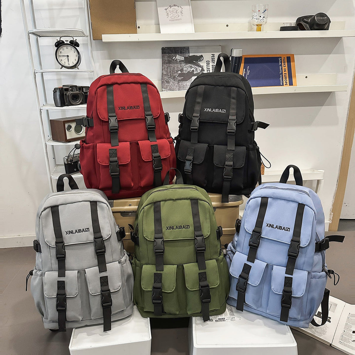 Multi-Pocket Versatile Travel Backpack LoungeYard — product view 4