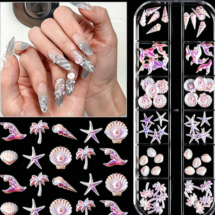Ocean-Inspired Nail Art Decoration Set — product view 2