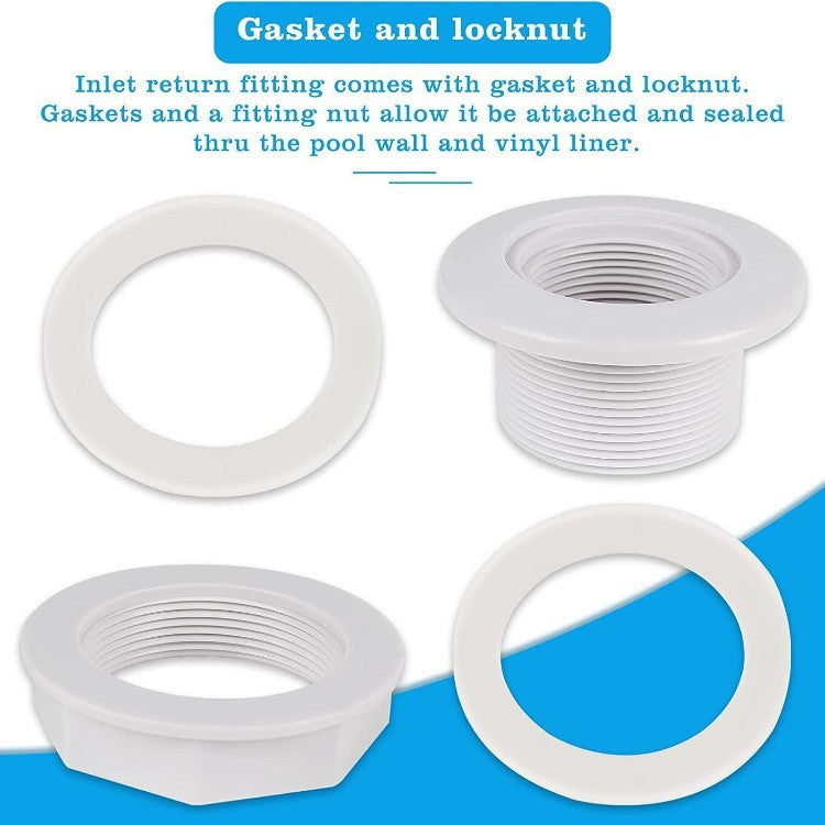 Adjustable threaded PVC toilet pan connector and waste flange adapter LoungeYard — product view 4