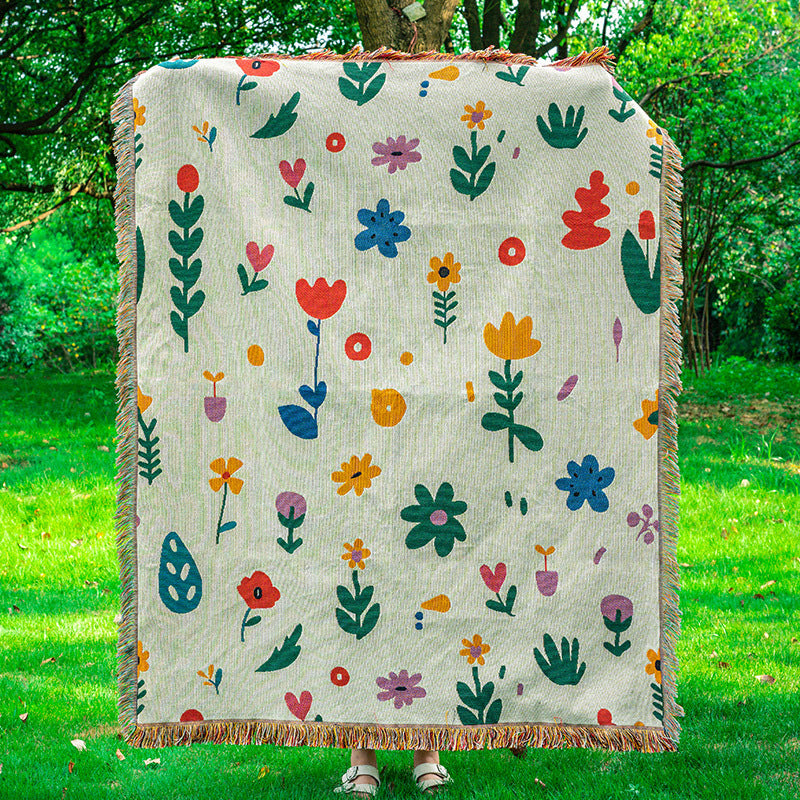 Artistic Woven Throw Blanket — product view 2