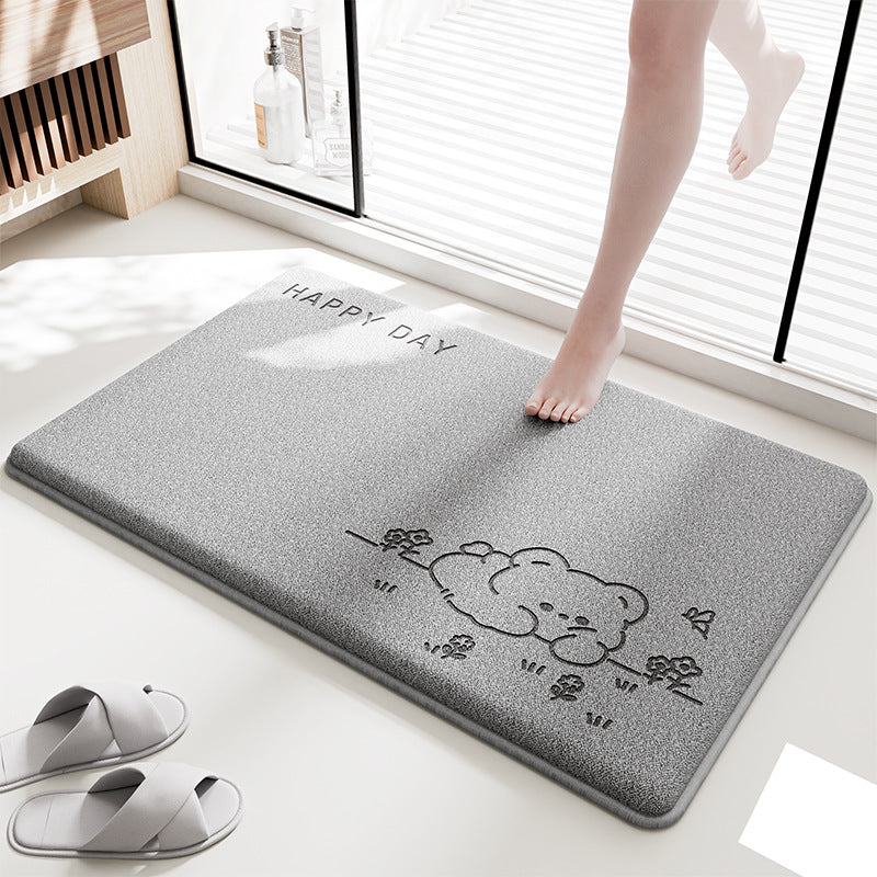 Cute Cartoon Design Bath Rug Bowlift — product view 6