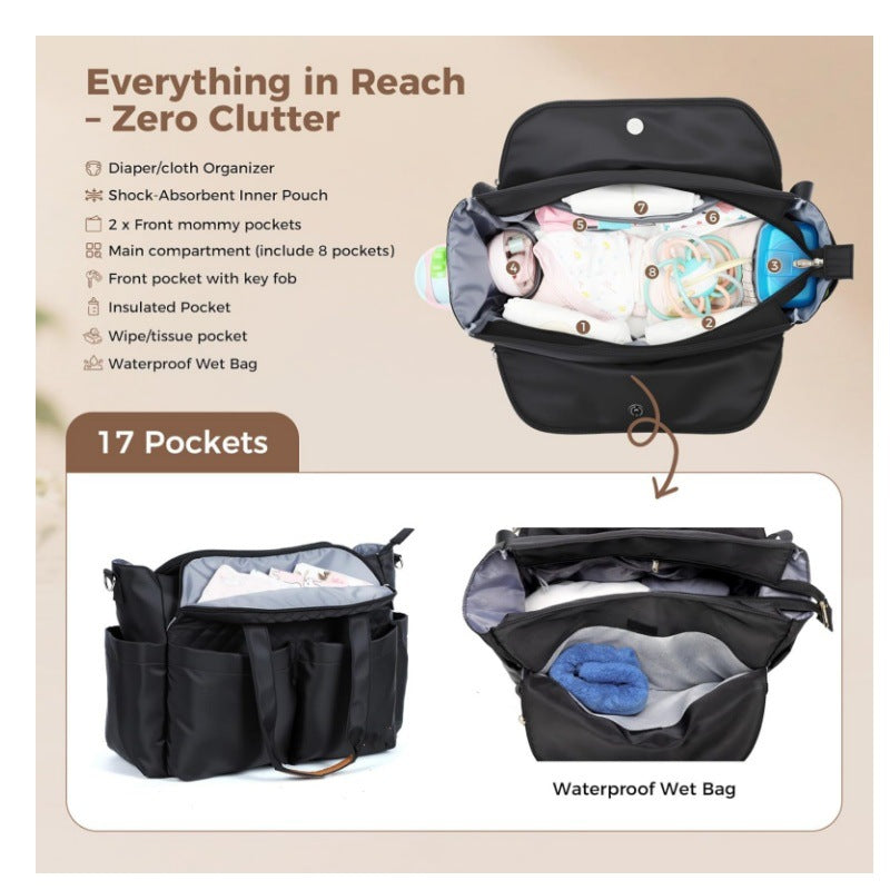 Functional diaper bag LoungeYard — product view 2