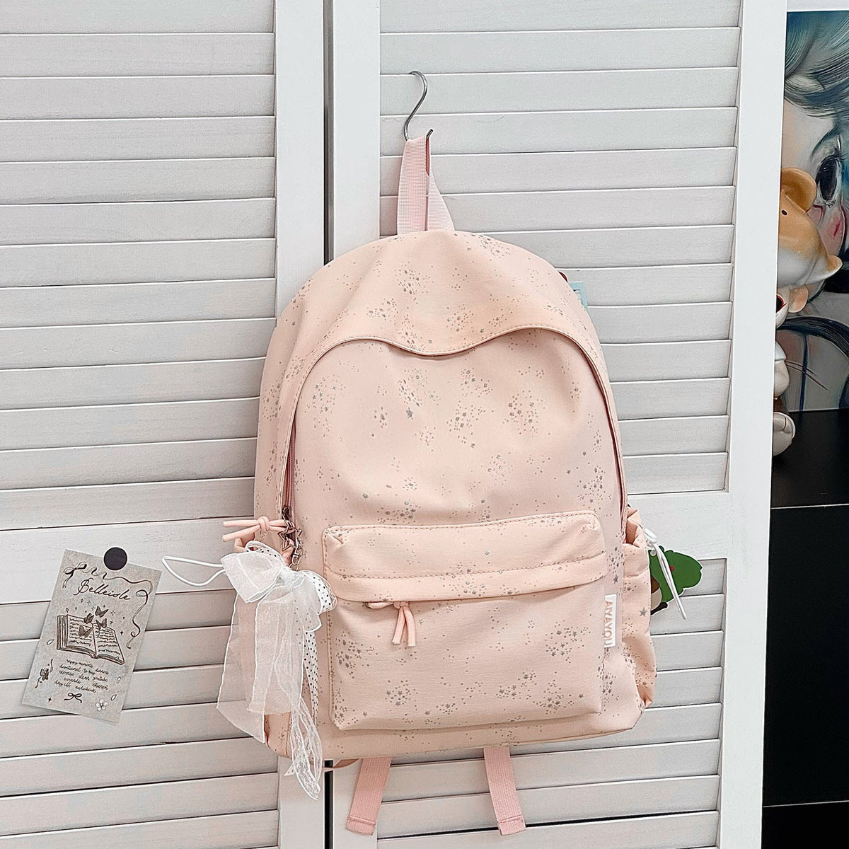 Playful Floral Print Backpack LoungeYard — product view 7
