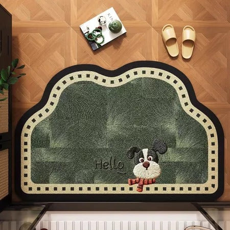 Decorative Cat Themed Plush Bath Mat — product view 6