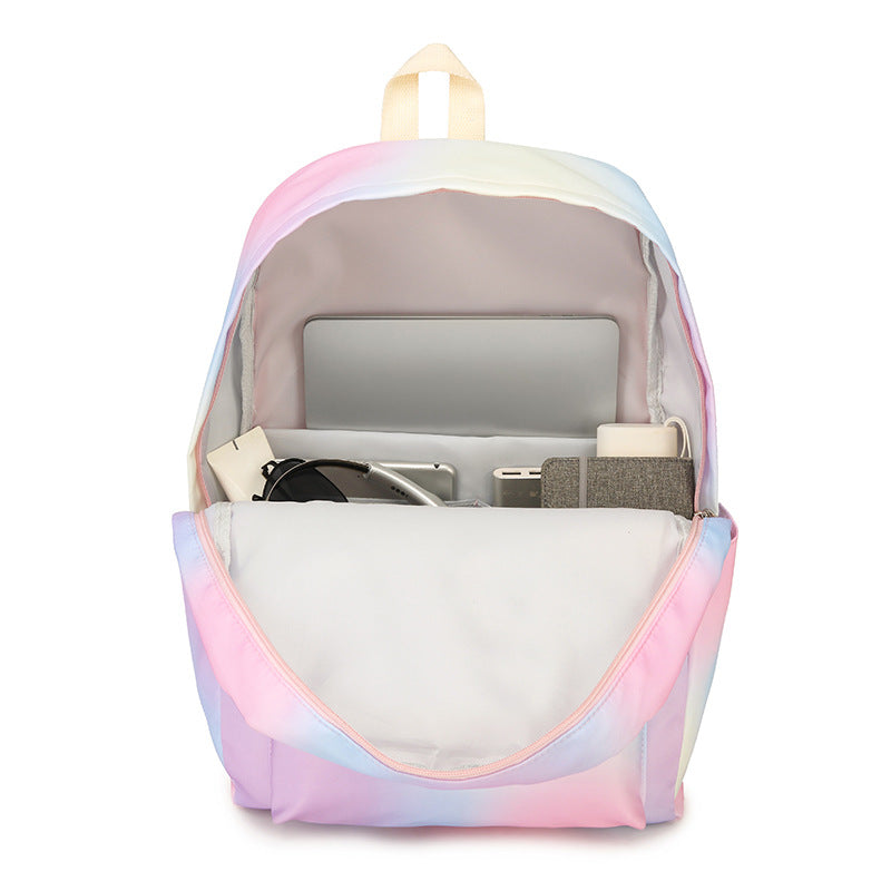 Stylish Cow Print Backpack and Accessory Set LoungeYard — product view 4