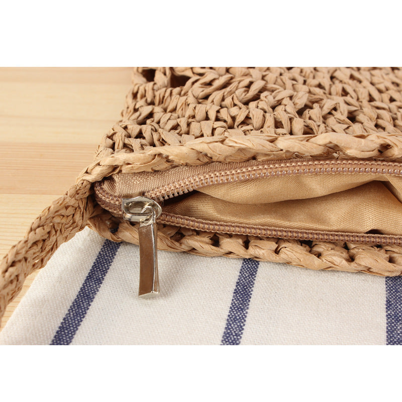 Handmade shoulder bag with elegant pattern mix LoungeYard — product view 3