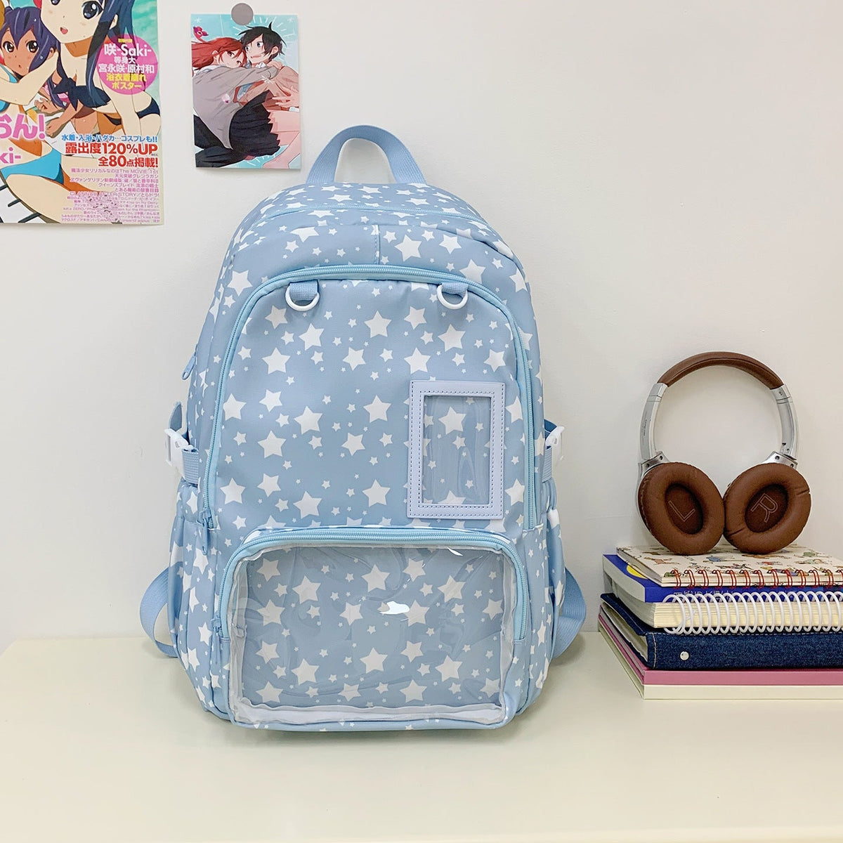 Adventurous Star-Patterned Backpack LoungeYard — product view 7