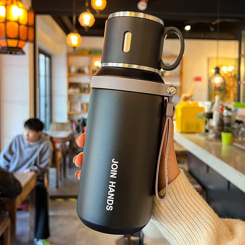 Women's Insulating Water Bottle with Practical Carrying Handle LoungeYard — product view 7