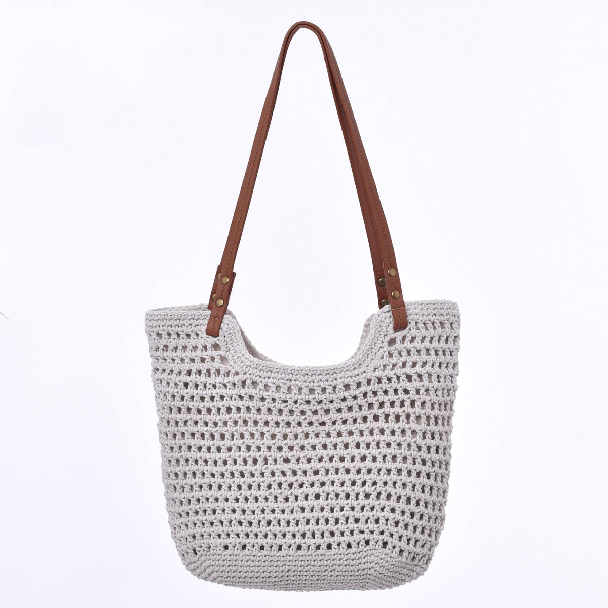 Handmade Macrame Tote Bag LoungeYard — product view 4
