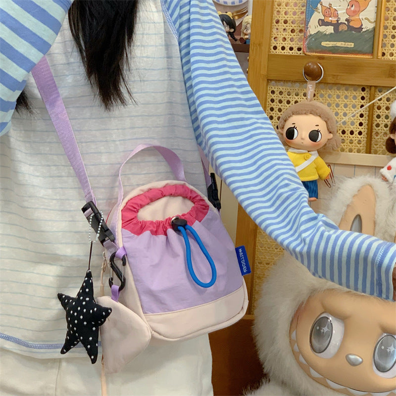 Compact Drawstring Bucket Bag LoungeYard — product view 7