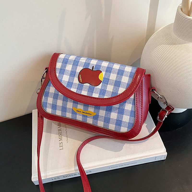 Playful Gingham Pattern Handbag LoungeYard — product view 3