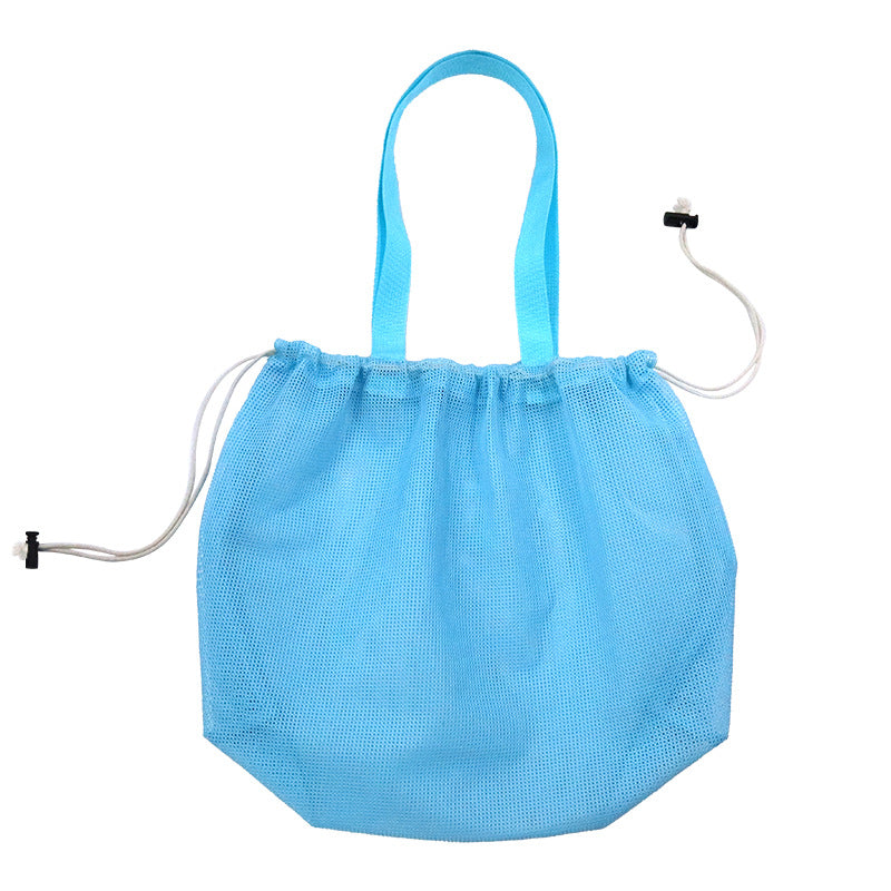Practical mesh tote bag with drawstring LoungeYard — product view 5