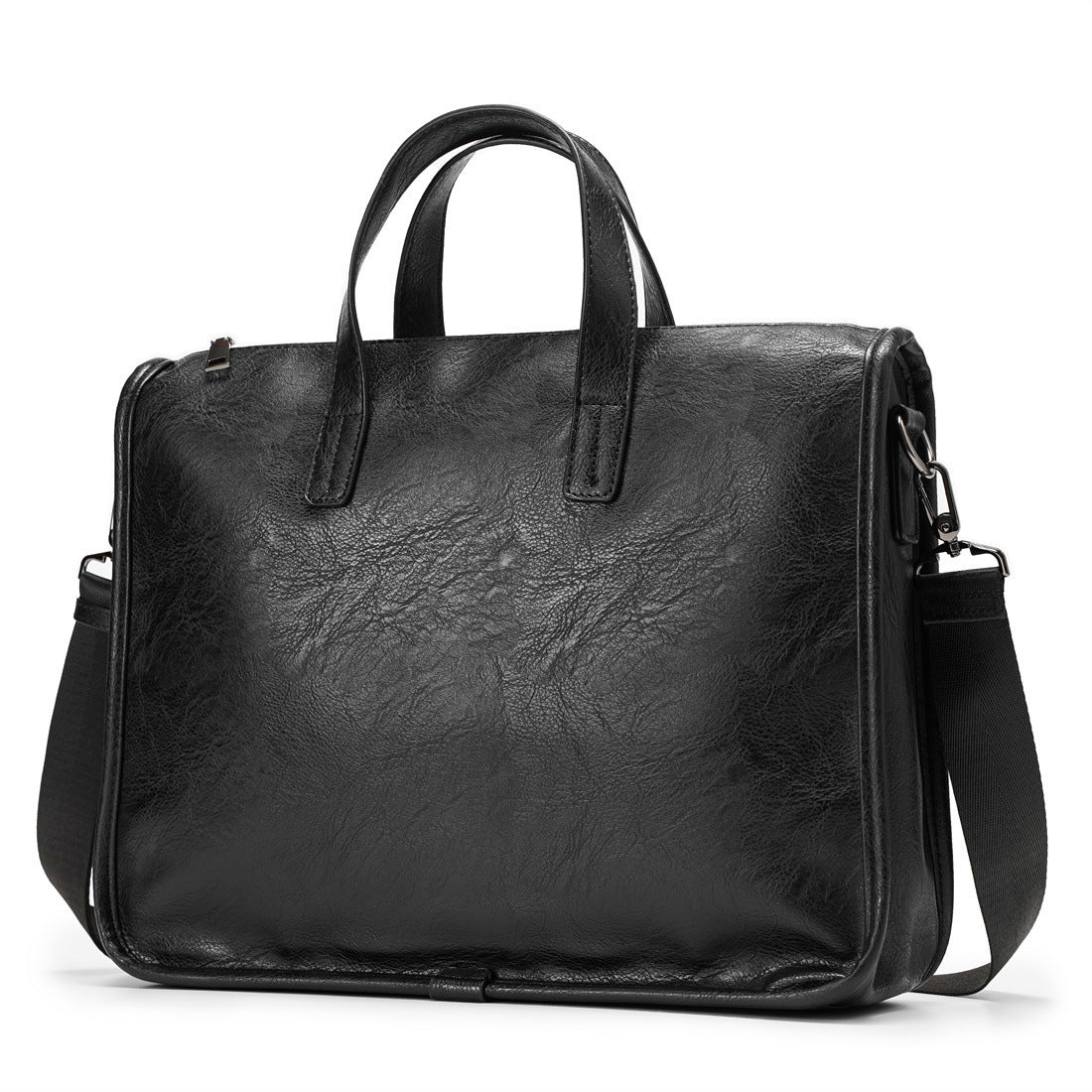 Briefcase Made of High-Quality Leather LoungeYard — product view 1