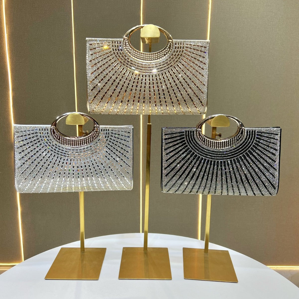 Statement Metallic Evening Clutch — product view 4