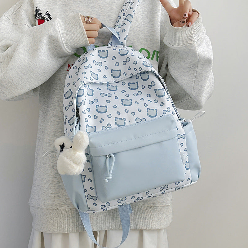 Cute Animal Print Backpack LoungeYard — product view 2