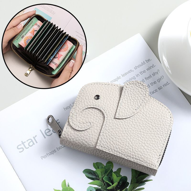 Premium Zippered Leather Coin Wallet — product view 3