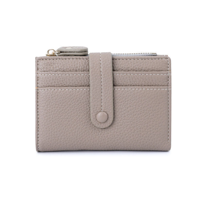 Textured Leather Zippered Card Pouch LoungeYard — product view 7