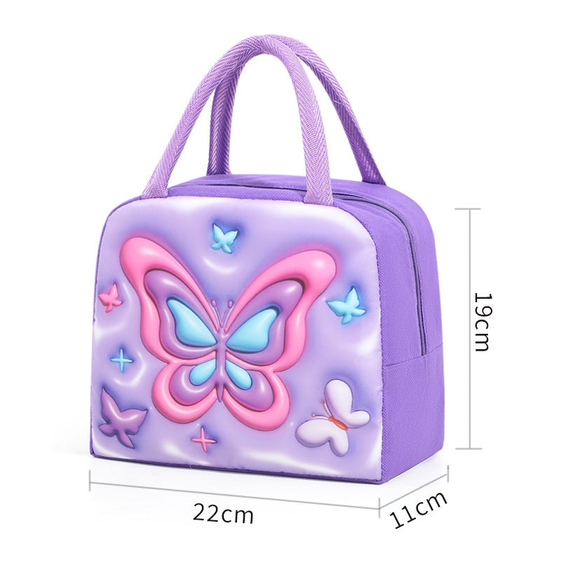 Insulated cooler bag with cute cat design LoungeYard — product view 7