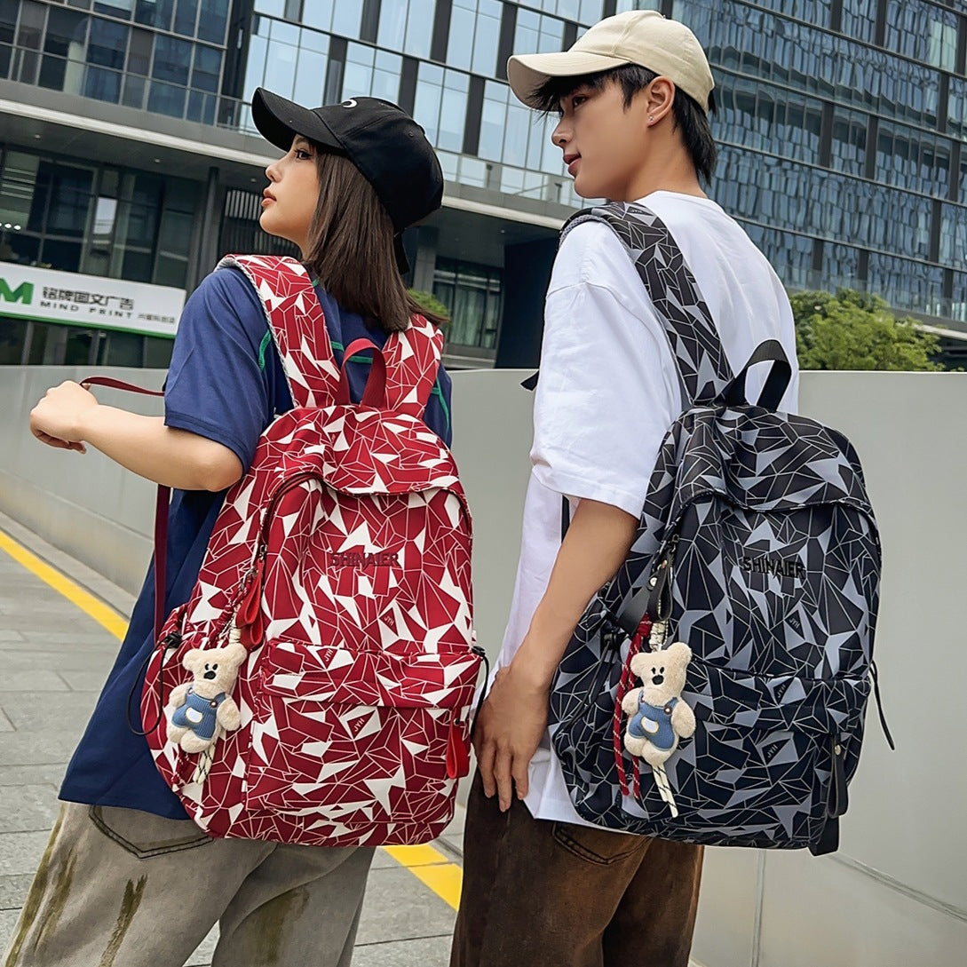 Geometric Pattern Casual Backpack LoungeYard — product view 1