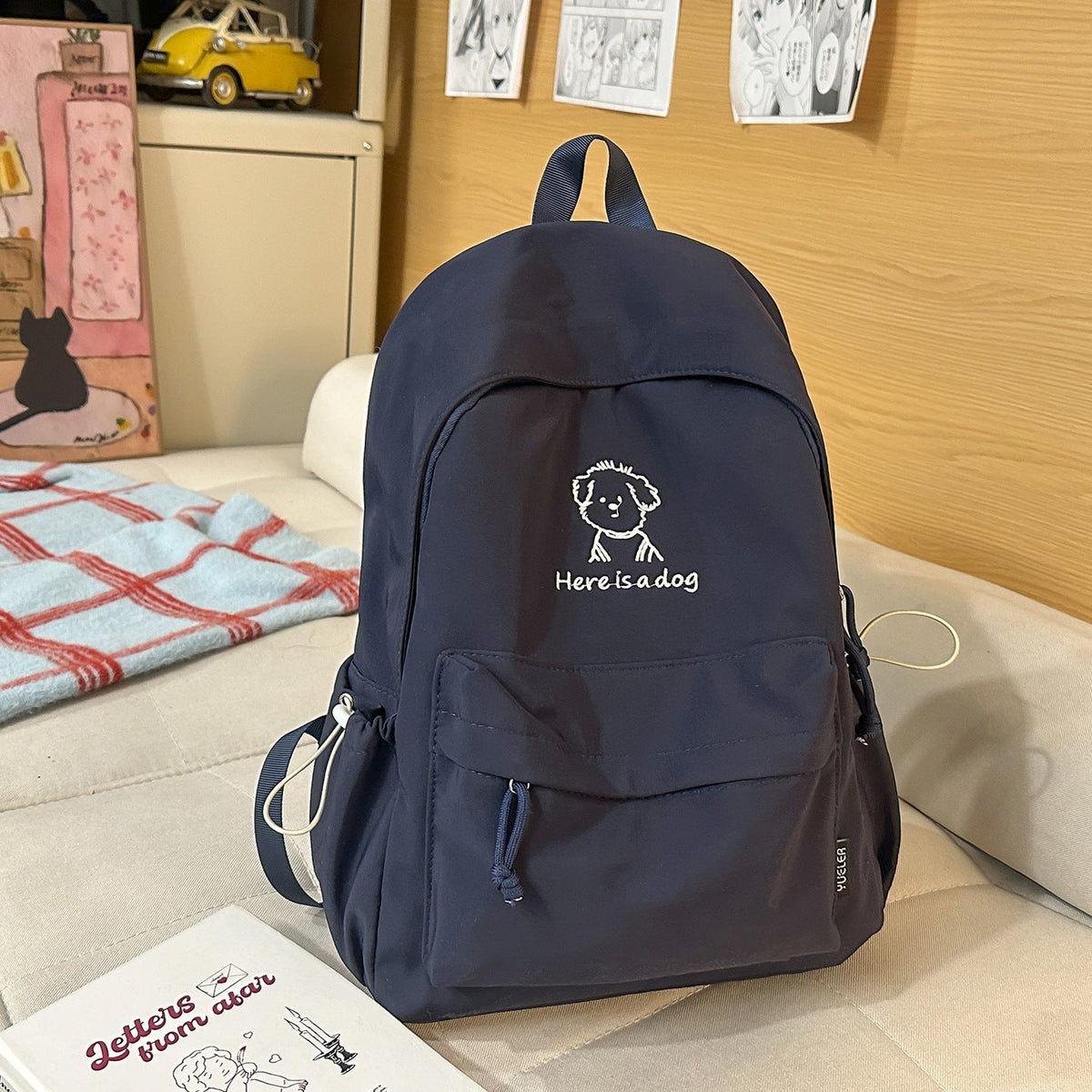 Playful Illustrated Casual Backpack LoungeYard — product view 7