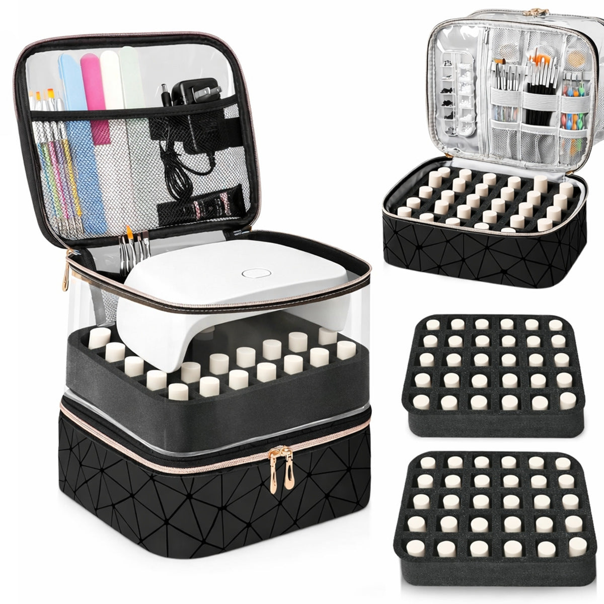 Cosmetic organizer with intelligent compartment system LoungeYard — product view 1