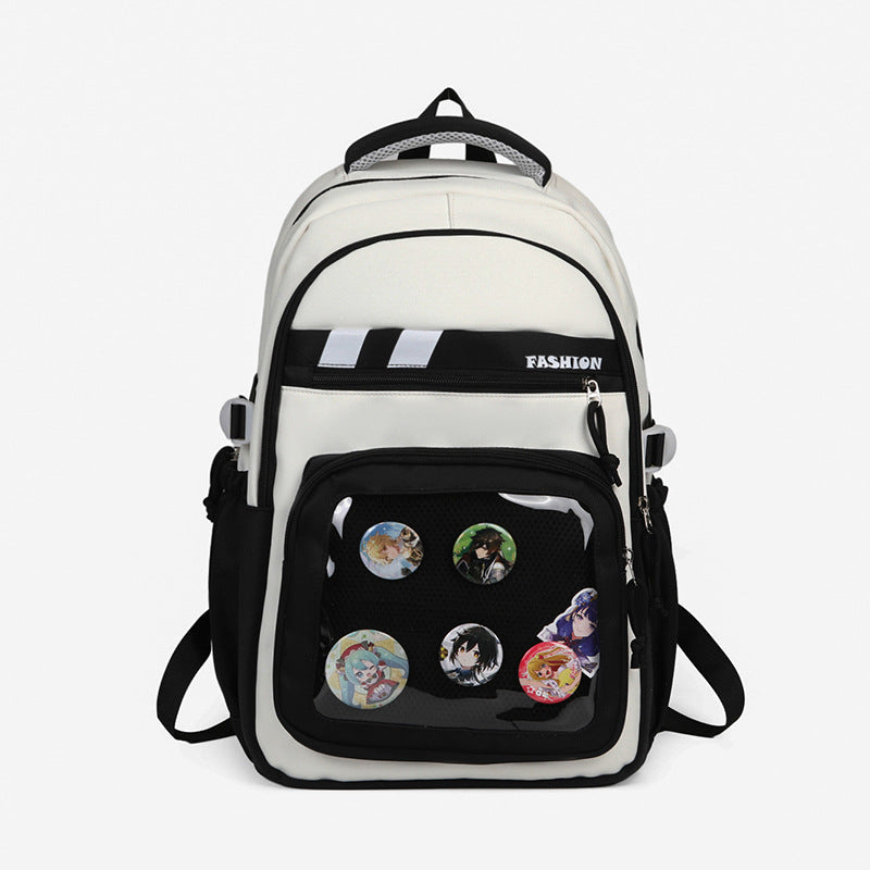 Stylish Graphic Patch Backpack LoungeYard — product view 2