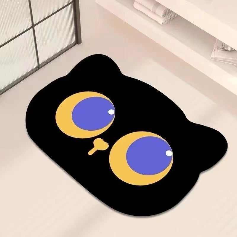 Cute Cat Face Bath Mat — product view 2