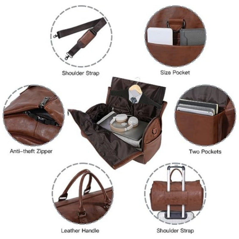 Elegant Travel Bag with Double Side Pockets LoungeYard — product view 3