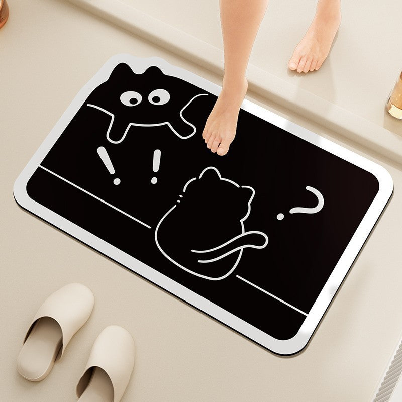 Cat-Shaped Decorative Bath Mat — product view 7