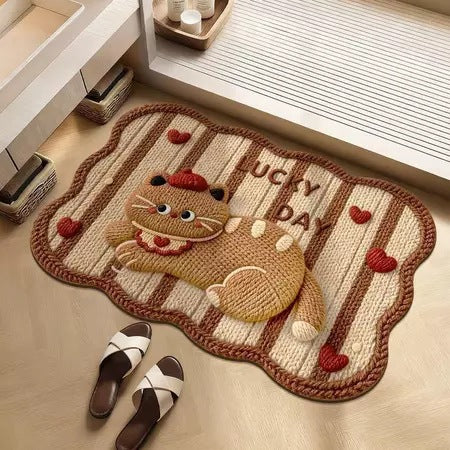 Cartoon Rabbit-Themed Bath Mat — product view 3