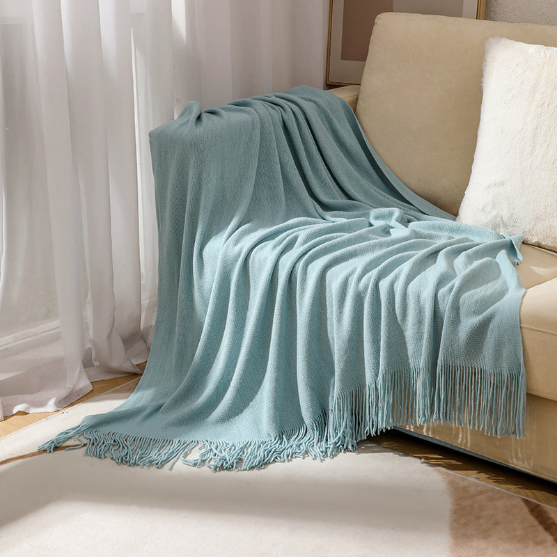 Luxurious Plush Fringe Throw Blanket — product view 2