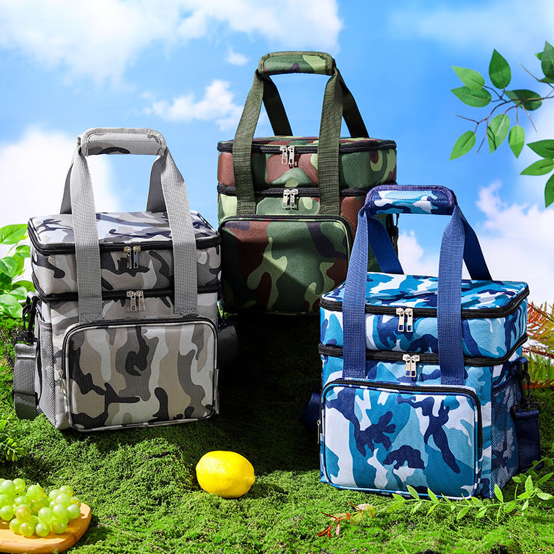 Insulated Camo Lunch Cooler Bag LoungeYard — product view 1